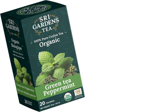 organic tea, green tea peppermint delight