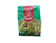 Load image into Gallery viewer, Healthy snack. green plantain strips. green plantain chips. slightly salty plantain chips
